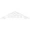 Ekena Millwork Pitch Hurley Architectural Grade PVC Gable Pediment, 48"W x 12"H x 1"P (6/12) GPP048X012X100HUR - alternate 5